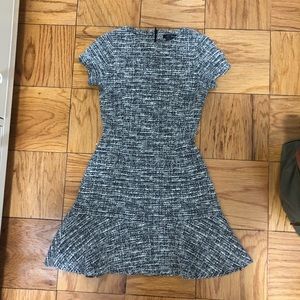 Grey, black &gold sparkly dress w/ flouncy bottom